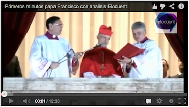 primeros miutos papa francisco con analisis elocuent