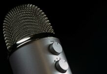 grey condencer microphone