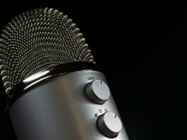 grey condencer microphone