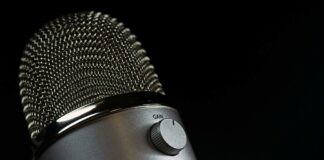 grey condencer microphone