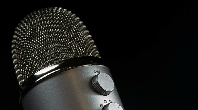 grey condencer microphone