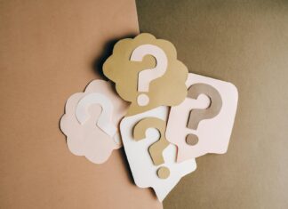 question marks on paper crafts