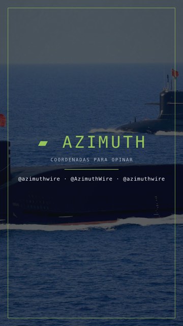 Cierre real del vídeo: wordmark AZIMUTH, claim y handles